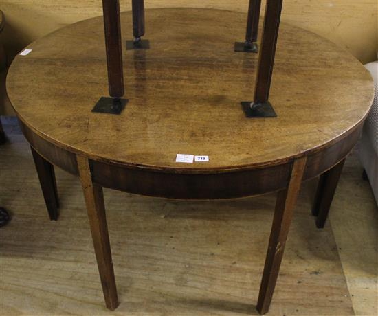 Pr mahogany  D-end tables